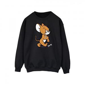 Tom And Jerry Tom en Jerry Mens Angry Mouse katoenen sweatshirt L wit