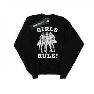 DC Comics Girls Justice League Girls Rule-sweatshirt 12-13 wit