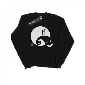 Disney Mens Nightmare Before Christmas Moon Oogie Boogie Sweatshirt L zwart