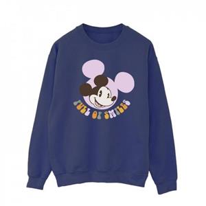 Disney Heren Mickey Mouse vol glimlach sweatshirt L wit