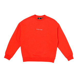 Volcom Kids Stone Crew Sweatshirt Bright Red