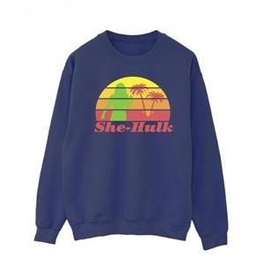 Marvel Heren She-Hulk: Advocaat Sunset Flex Sweatshirt L wit