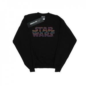 Star Wars Mens Colour Aztec Logo Sweatshirt XL wit