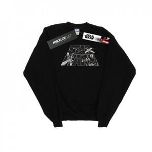 Star Wars Mens Logo Space Sketch Sweatshirt M wit