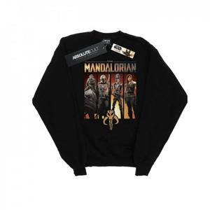 Star Wars Mens The Mandalorian Character Lineup Sweatshirt L zwart