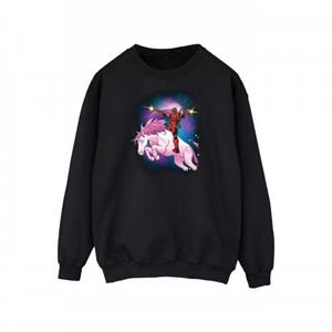 Marvel Deadpool Space Unicorn-sweatshirt voor heren L zwart