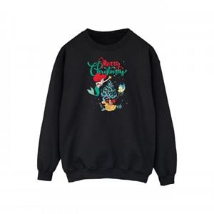 Disney heren prinses Ariel vrolijk kerstsweater M wit