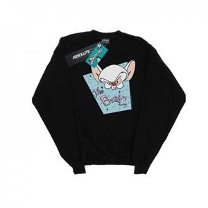 Animaniacs Heren The Brain Mugshot Sweatshirt M wit