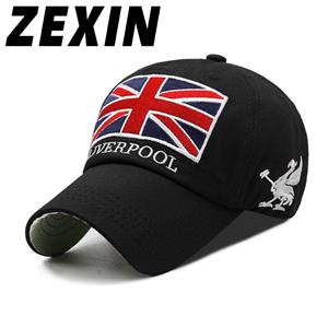 ZEXIN Hoed Mannen en Vrouwen Geborduurde Baseball Cap Outdoor Zonnehoed Vrijetijds Eend Tong Cap 55-59CM zwart