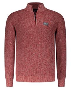 Sweater New Zealand Auckland NZA Half Zip Trui Drake Rood