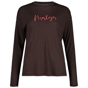 Maloja - Women's FuschlseeM. Puzzle - Merinoshirt, chocolate