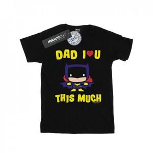 DC Comics Girls Batman Dad Ik hou van je dit veel katoenen T-shirt 9-11 Years wit