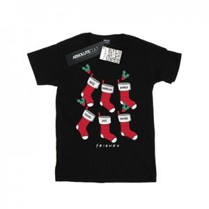 Friends Vrienden meisjes kerstsokken katoenen T-shirt 9-11 Years wit