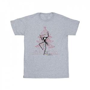 Disney Girls The Nightmare Before Christmas Tree roze katoenen T-shirt 9-11 Years wit
