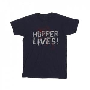 Pertemba FR - Apparel Netflix Girls Stranger Things Hoppers Live katoenen T-shirt 9-11 Years wit