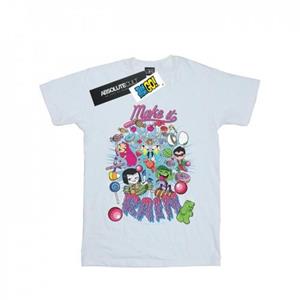 DC Comics Girls Teen Titans Go Make It Rain katoenen T-shirt 9-11 Years wit