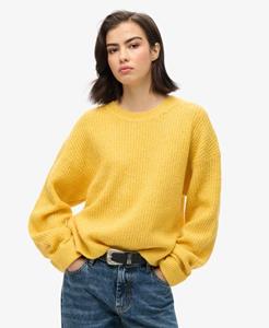 Superdry Vrouwen Geborstelde Trui met Ronde Hals Oranje