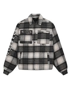 Quotrell Wyatt Quilted Jas Heren Wit/Zwart - 