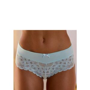 Lascana Stringpants met extravagante kant en sierstrik