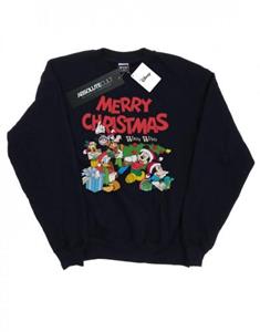 Disney jongens Mickey en vrienden winterwensen Sweatshirt 5-6 Years wit