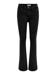 Only Koghus flared slit dnm black denim