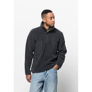 Jack Wolfskin Pank Snap Trui Donkergrijs