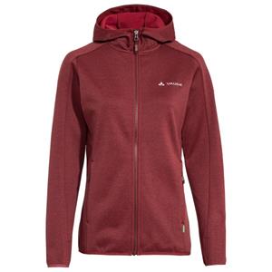 Vaude - Women's Valsorda Fleece Hoody - Fleecevest, rood
