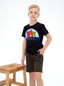 Katoenen T-shirt met ISSA Plus-print 152 wit