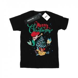 Disney jongens prinses Ariel vrolijk kerst T-shirt 9-11 Years wit