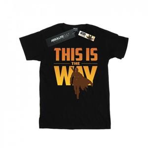 Star Wars jongens de Mandalorian dit is de manier T-shirt 9-11 Years wit