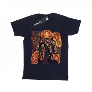 Marvel Boys Avengers Infinity War Hulkbuster blauwdruk T-shirt 7-8 Years wit