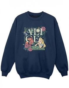 Disney meisjes Alice In Wonderland lommerrijke tuin Sweatshirt 12-13 zwart