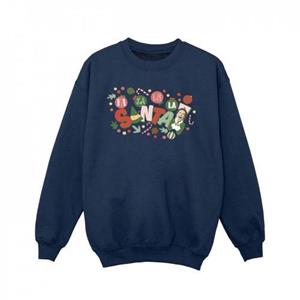 Elf meisjes Santa Fa La La Sweatshirt 5-6 Years wit