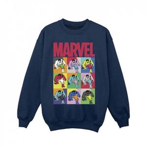 Marvel Girls Hulk pop-art sweatshirt 5-6 Years wit