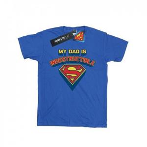 DC Comics Boys Superman Mijn vader is onverwoestbaar T-shirt 12-13 wit