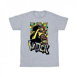 Star Wars jongens Vader Graffiti popart T-shirt 5-6 Years wit