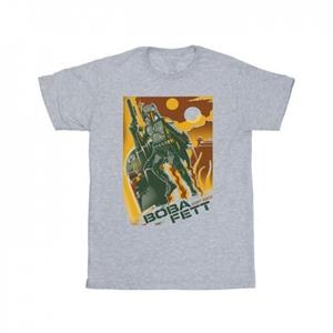 Star Wars jongens Boba Fett collage-T-shirt 9-11 Years wit