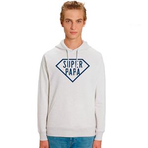 Ma Petite Tribu Herensweater met capuchon - SUPER PAPA 2 MPT XS vuilwit