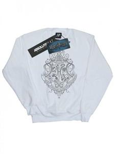 Harry Potter Mens Hogwarts Draco Dormiens Crest Sweatshirt S wit
