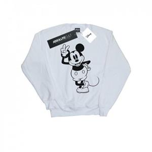 Disney Heren Mickey Mouse Peace Hand Sweatshirt L wit