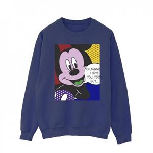 Disney Heren Mickey Mouse Oh Minnie Pop Art Sweatshirt L wit