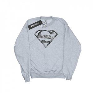 DC Comics jongens Superman marmeren logo-sweatshirt 12-13 zwart