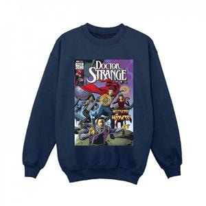 Marvel Boys Doctor Strange Comic Circles-sweatshirt 12-13 zwart