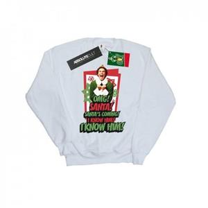 Elf jongens OMG Kerstman Sweatshirt 7-8 Years wit