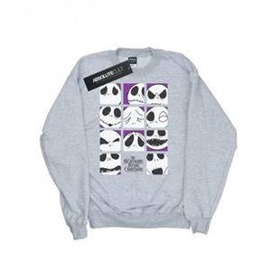 Disney Boys Nightmare Before Christmas Vele gezichten van Jack Squares Sweatshirt 9-11 Years wit