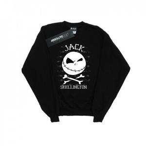 Disney Boys Nightmare Before Christmas Jack Face Sweatshirt 12-13 zwart