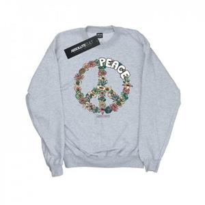 Woodstock jongens bloemenvredesweater 12-13 zwart
