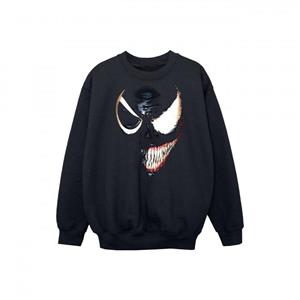 Marvel Venom sweatshirt met gespleten gezicht voor jongens 12-13 zwart