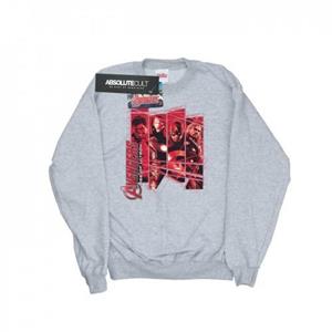 Marvel Boys Avengers Team Collage-sweatshirt 12-13 grijs