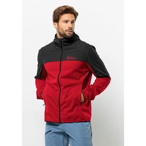 Jack Wolfskin - Feldberg Hoody - Softshelljack, rood